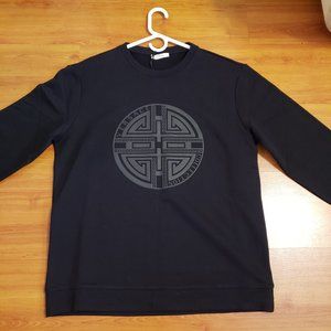 Rare Versace Collection Greek Logo Black Sweater